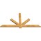 Ekena Millwork Kennewick Rough Sawn Timber Gable Bracket, Western Red Cedar, 72"W x 36"H x 2"D x 4"F, 12/12 Pitch GBW072X36X0204KEN00RWR - alternate 2